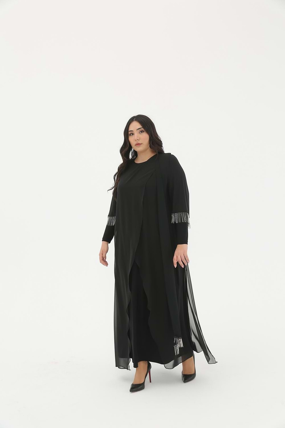 MÜSEMMA KOLLAR TAŞ PÜSKÜL SWAROVSKİ ABAYA